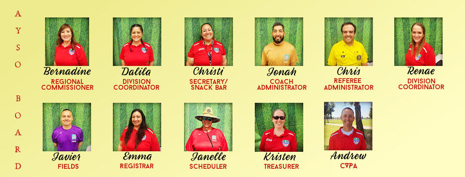 Your Visalia AYSO Board